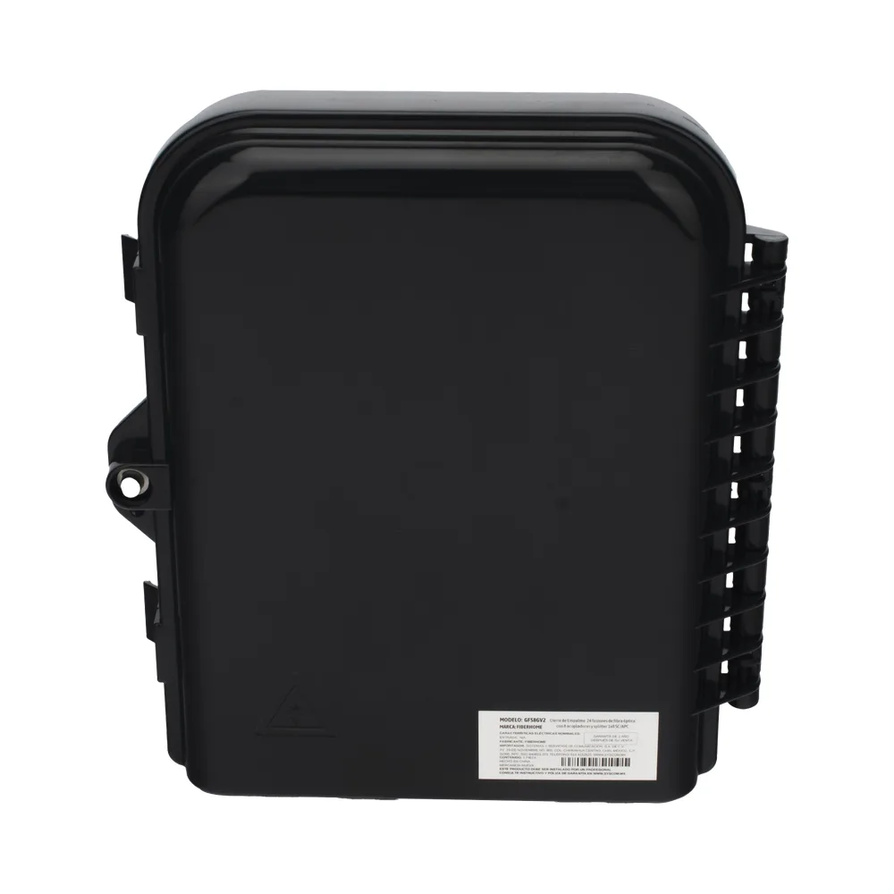 HUB Box Preconectorizada EASYCONN® de FiberHome para Exterior, IP68, Hasta 96 Empalmes, Incluye 2 Splitters 1*4