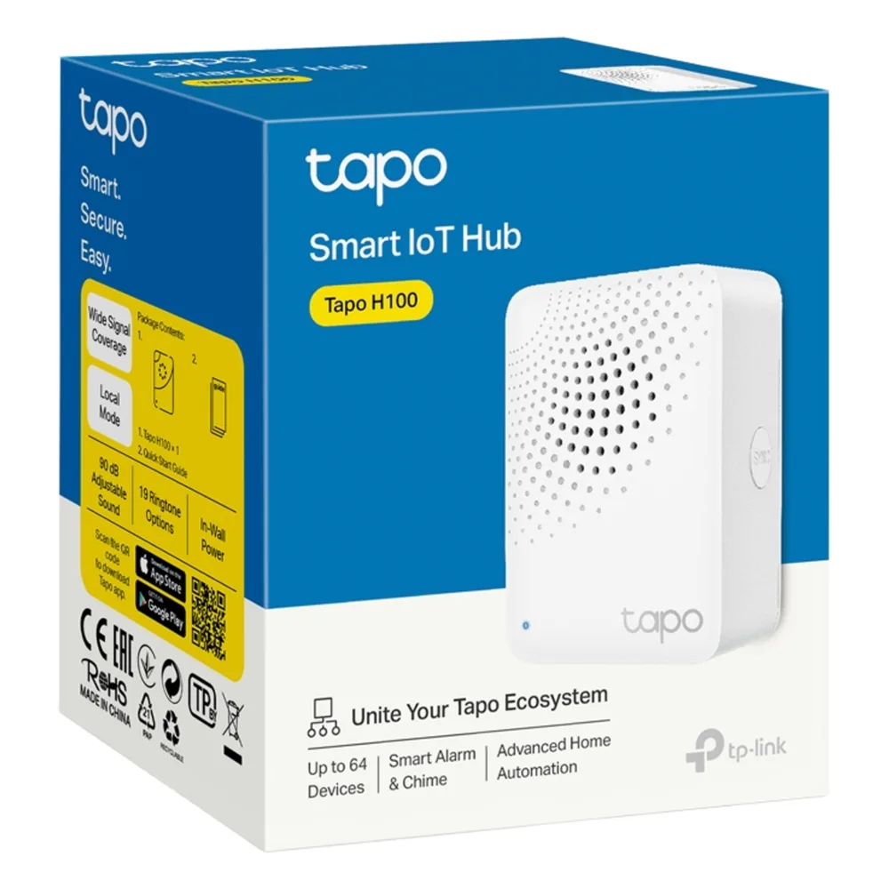 Hub IoT Inteligente / 3 en 1 Hub-Timbre-Alarma / 64 Dispositivos / 2.4 GHz Wi-Fi + 868 MHz / 19 Tonos 90 dB / Material V-0 UL94 – vista 2