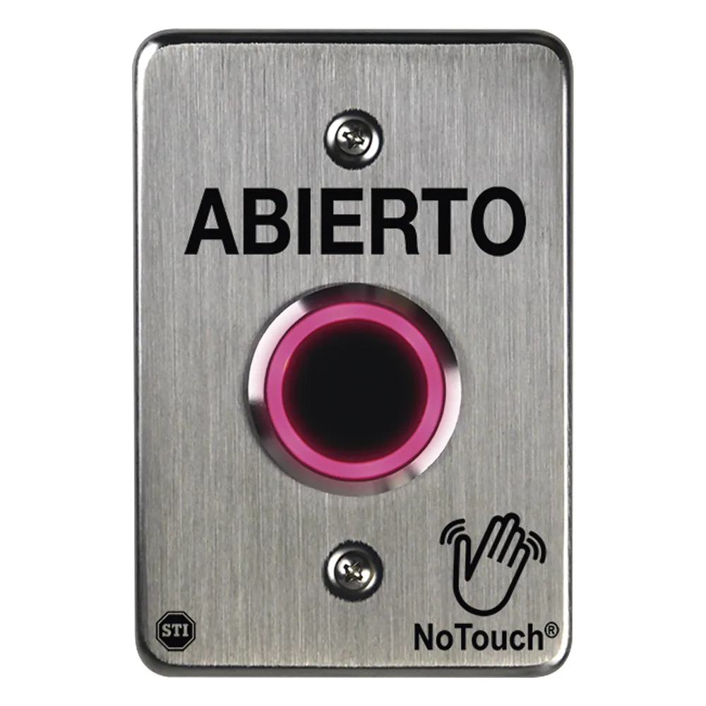 Interruptor IR NoTouch® de Acero Inoxidable, De un solo grupo, ABIERTO – vista 2