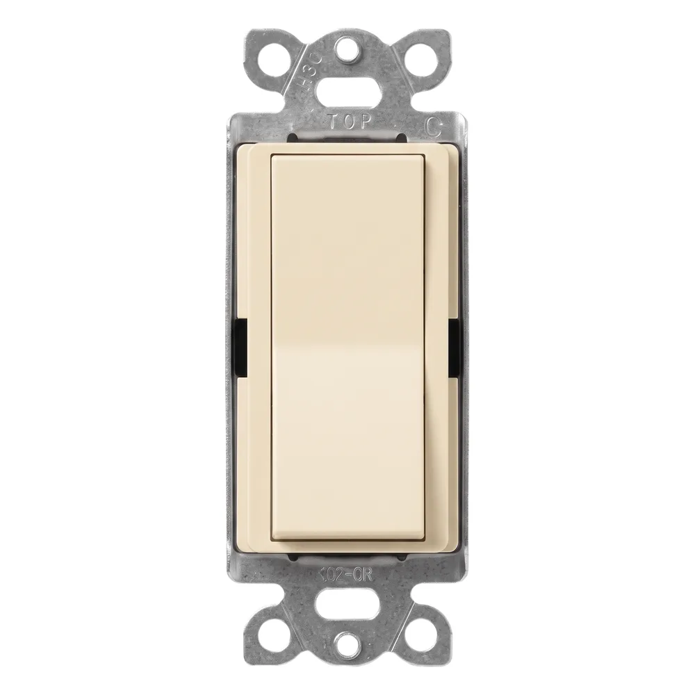 Interruptor unipolar de paleta 15 A, 120-277 V, para iluminación y motores, línea Diva