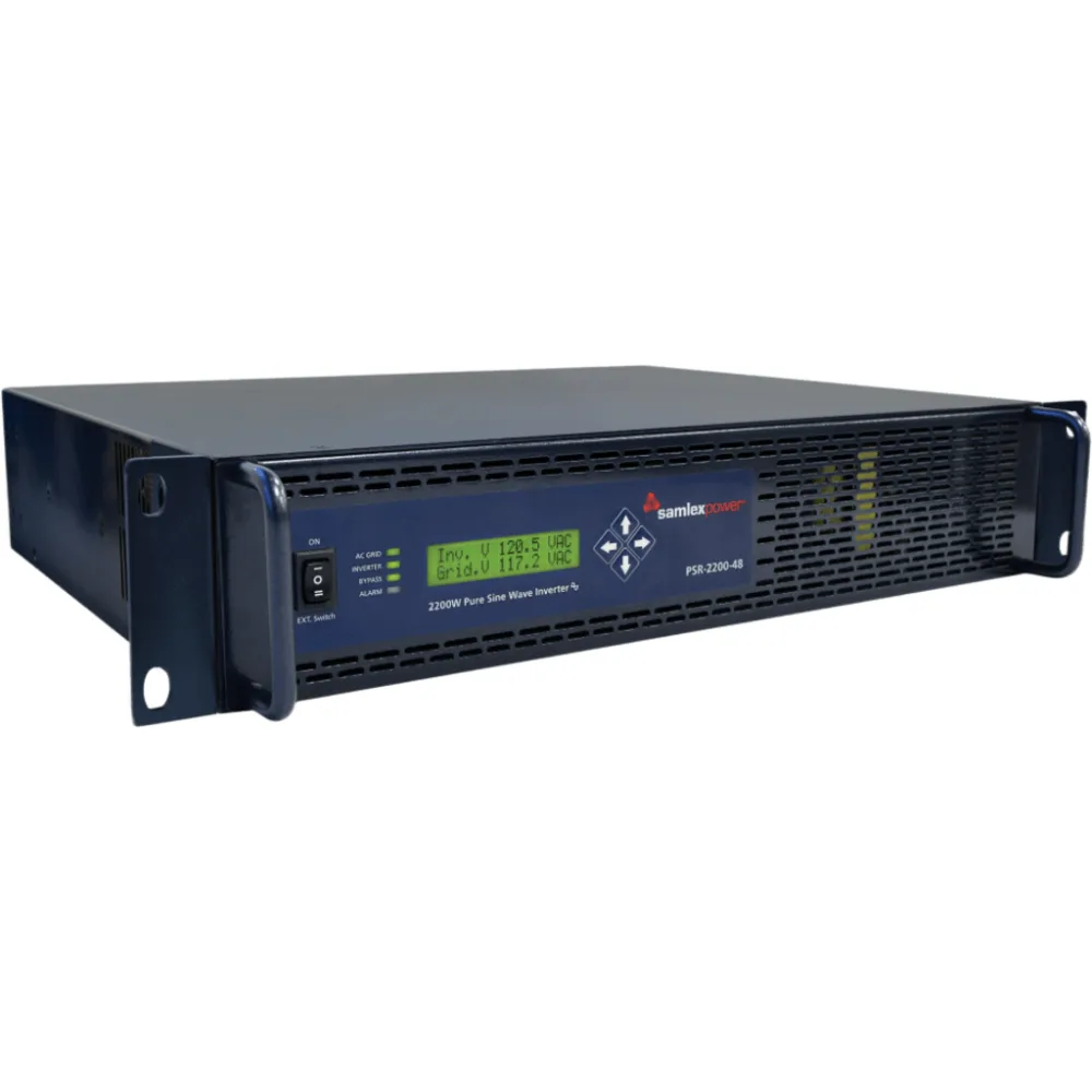 Inversor de corriente Onda Pura Montaje en Rack 2200W, 48 Vcc- 120 VCA, 50/60 Hz – vista 3