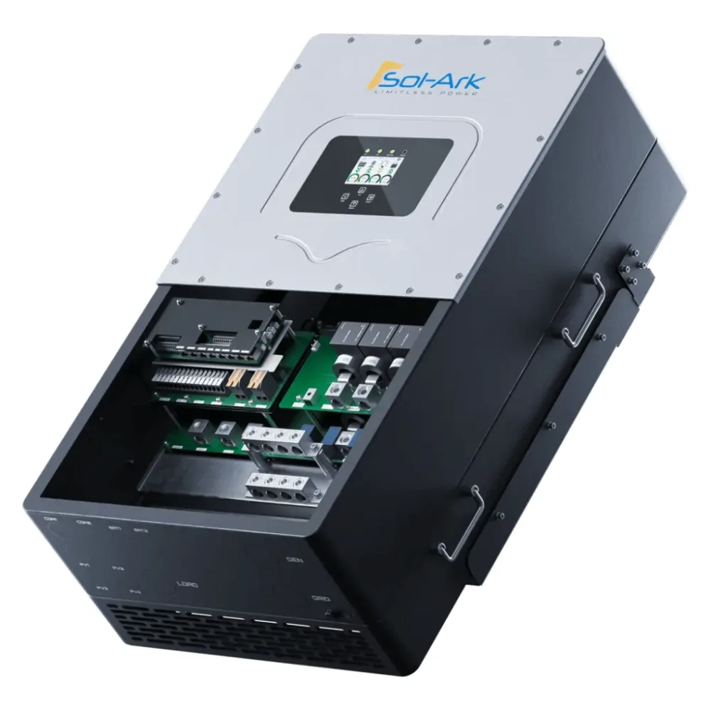 Inversor Hibrido Interactivo SOL-ARK, 30 Kw, 220 Vcc, 3 Fases, IP65, 160-500 Vcc baterias – vista 2