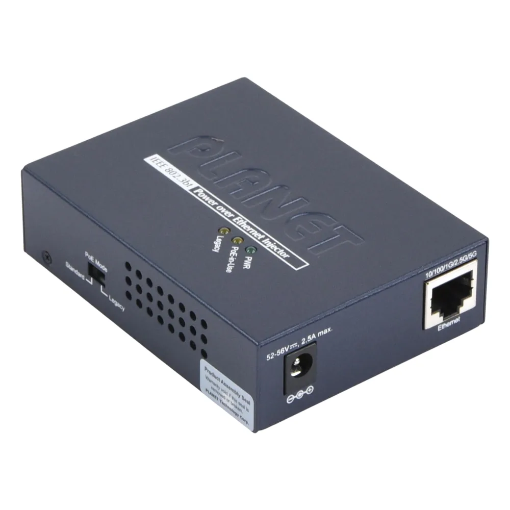 Inyector PoE 802.3af/at/bt , Hasta 95 Watts, Puerto Gigabit con Fuente Externa – vista 3