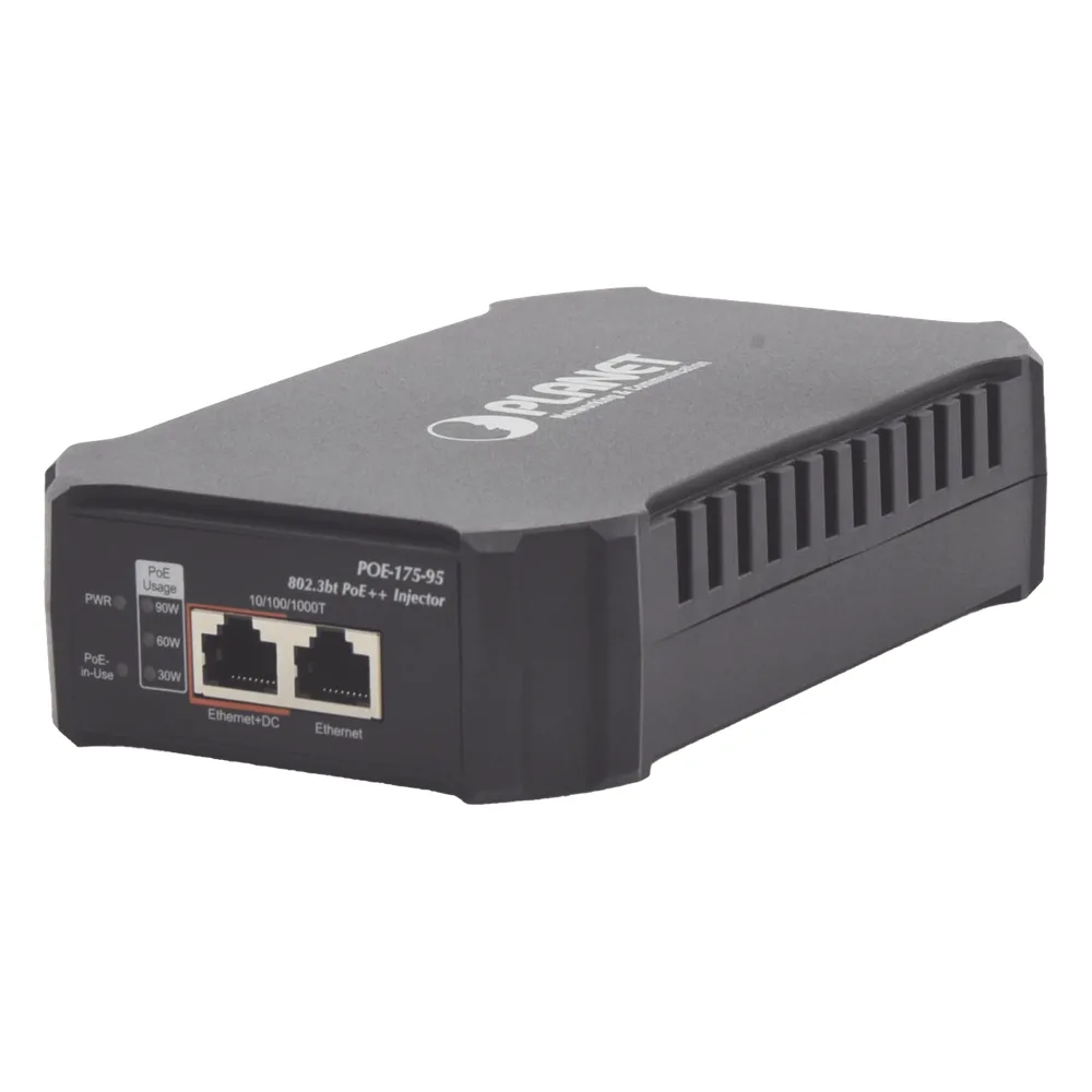 Inyector PoE 802.3bt 95 Watts Gigabit c/Fuente Interna – vista 2