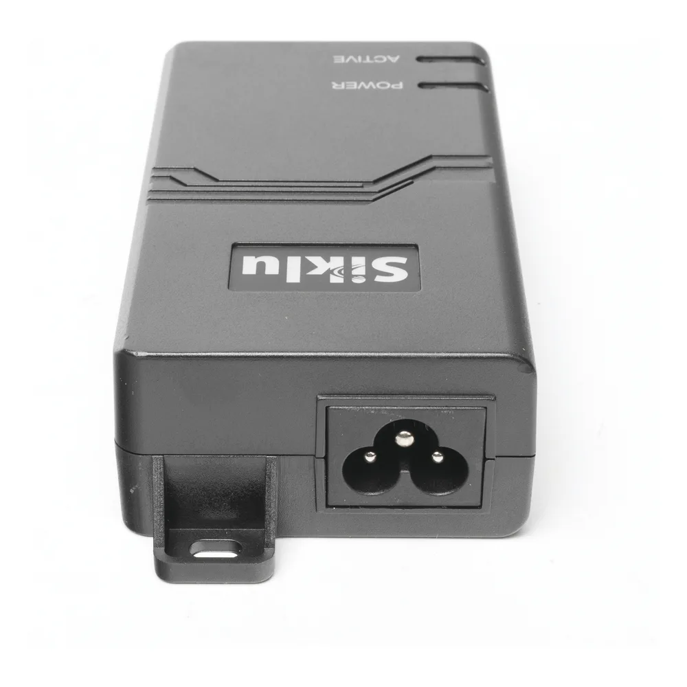 Inyector PoE Pasivo, 1 Gbps, 60 W, 55 Vcc, 100-240 Vca, Cable CA – vista 4