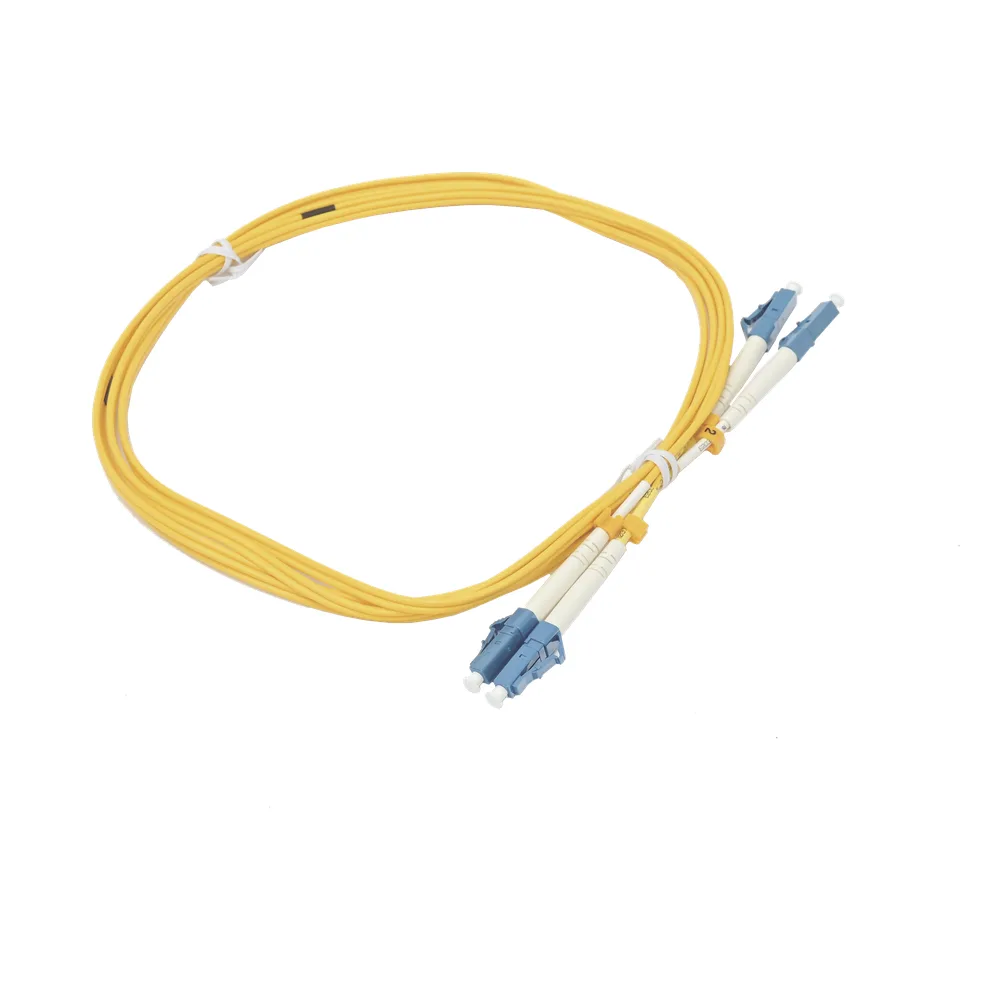 Jumper de Fibra Óptica Duplex, Monomodo, con Conectores LC/UPC-LC/UPC, 2 Metros (6.56 Pies)