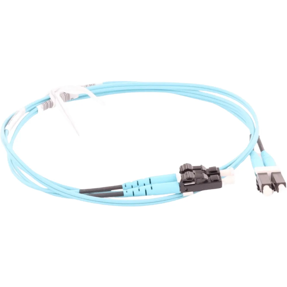 Jumper de Fibra Optica Multimodo 50/125 OM3, LC-LC Duplex, OFNR (Riser), Color Aqua, 35 Metros (114.83 Pies) – vista 4