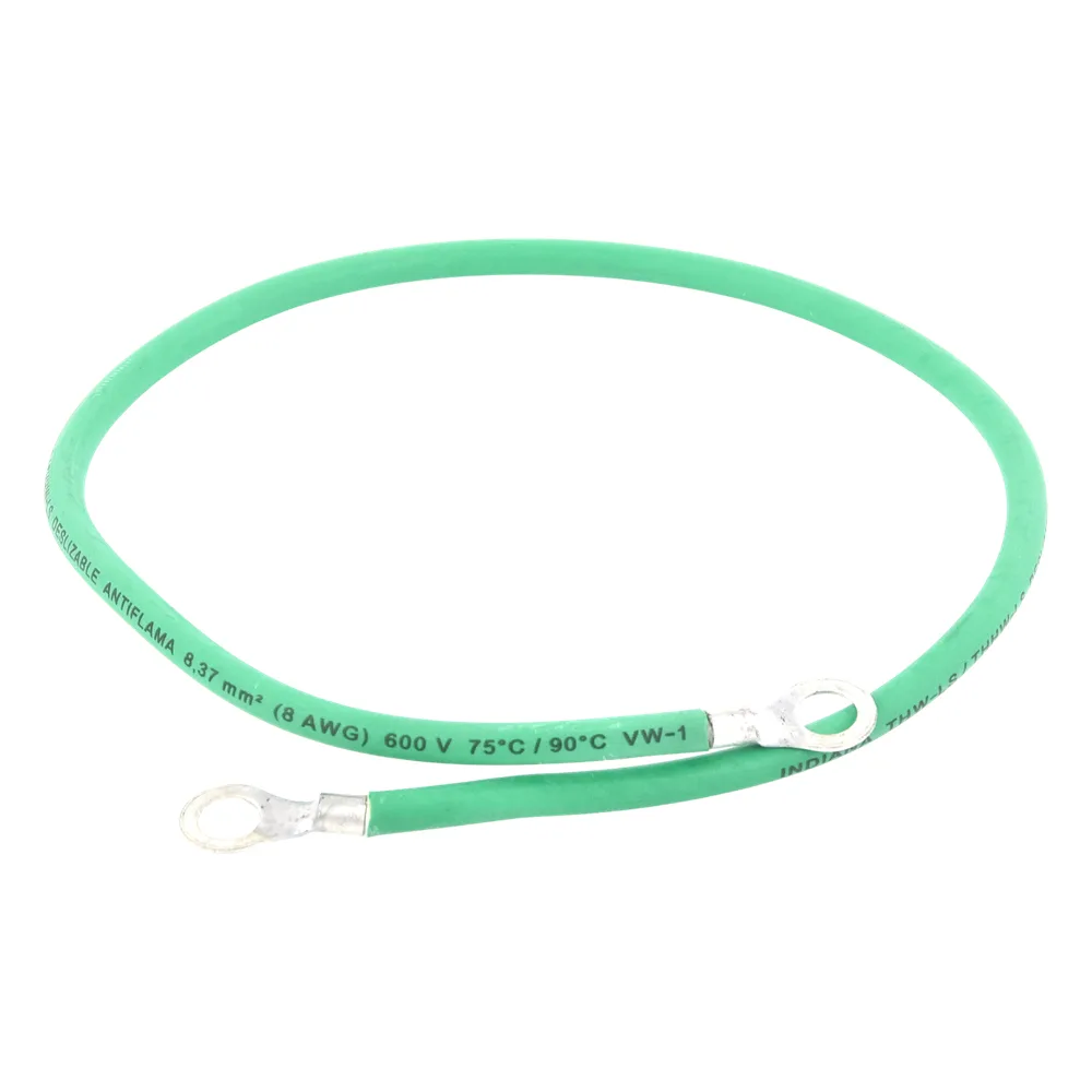 Jumper para Puesta a Tierra con Cable 8 AWG con Conectores de Ojo de 50 cm. – vista 2