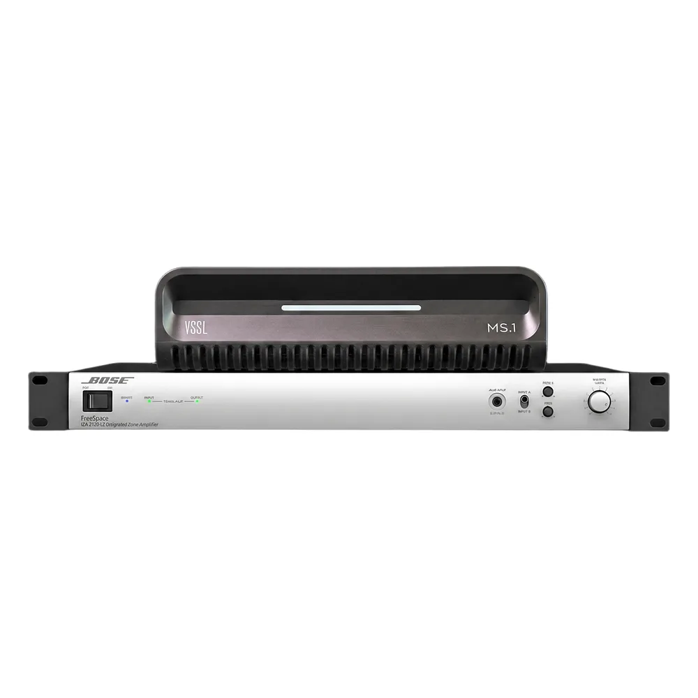 KIT Amplificador IZA2120LZ y Streamer de Audio Modular MS.1 | PoE + USB-C | HDMI eARC + Óptica + RCA | Bluetooth LE Audio | WiFi | Control4-Crestron-Elan-RTI-URC-Savant-Lutron | AirPlay2-GoogleCast-SpotifyConnect