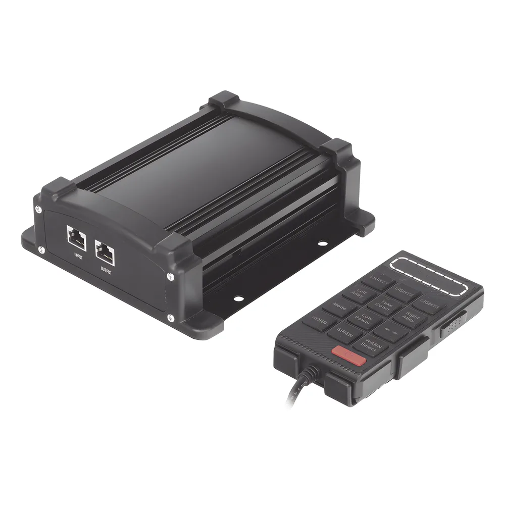 Kit básico para equipamiento de unidades de Seguridad Pública con Sirena Mono-mando – vista 2