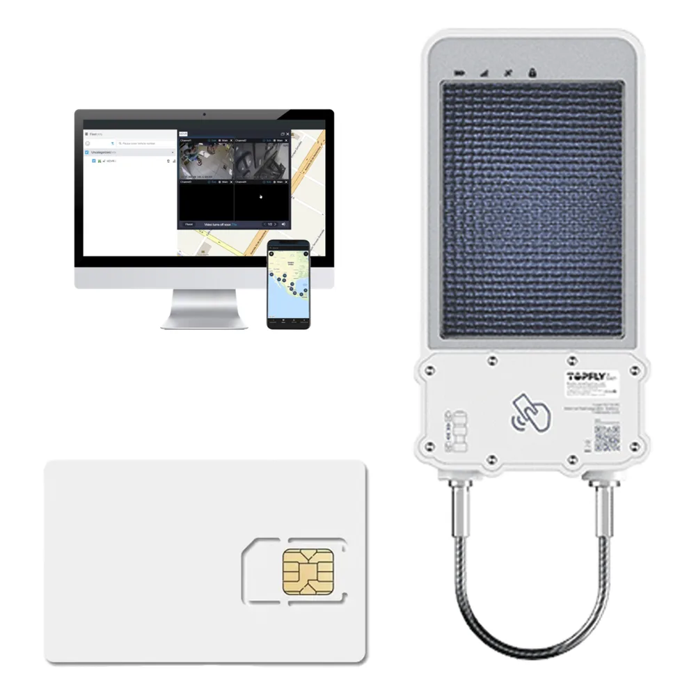 kIT Cerradura Inteligente GPS con Energía Solar / SolarGuardX 100 / Seguimiento de Activos LTE Cat-M1 / Desbloqueo por RFID BLE OTA / Impermeable IP67 / Detección de Movimiento / Batería 14400mAh / + EPCOMGPSCODE + SIM500MB2Y