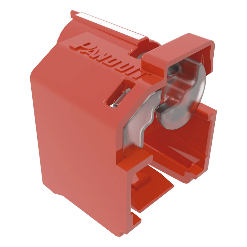Kit de 10 Dispositivos Recubiertos para Impedir Desconexión de Plug RJ45, Color Rojo, Incluye Herramienta para Instalar/Retirar