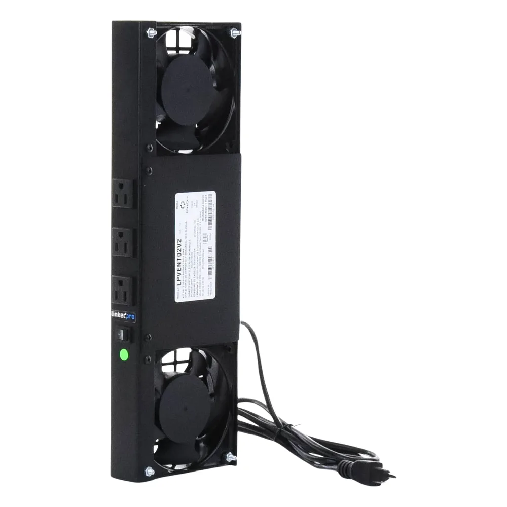 Kit de 2 Ventiladores (12 x 12 cm) con 3 Tomas de Corriente 110 Vca/50 Hz con Clavija – vista 7