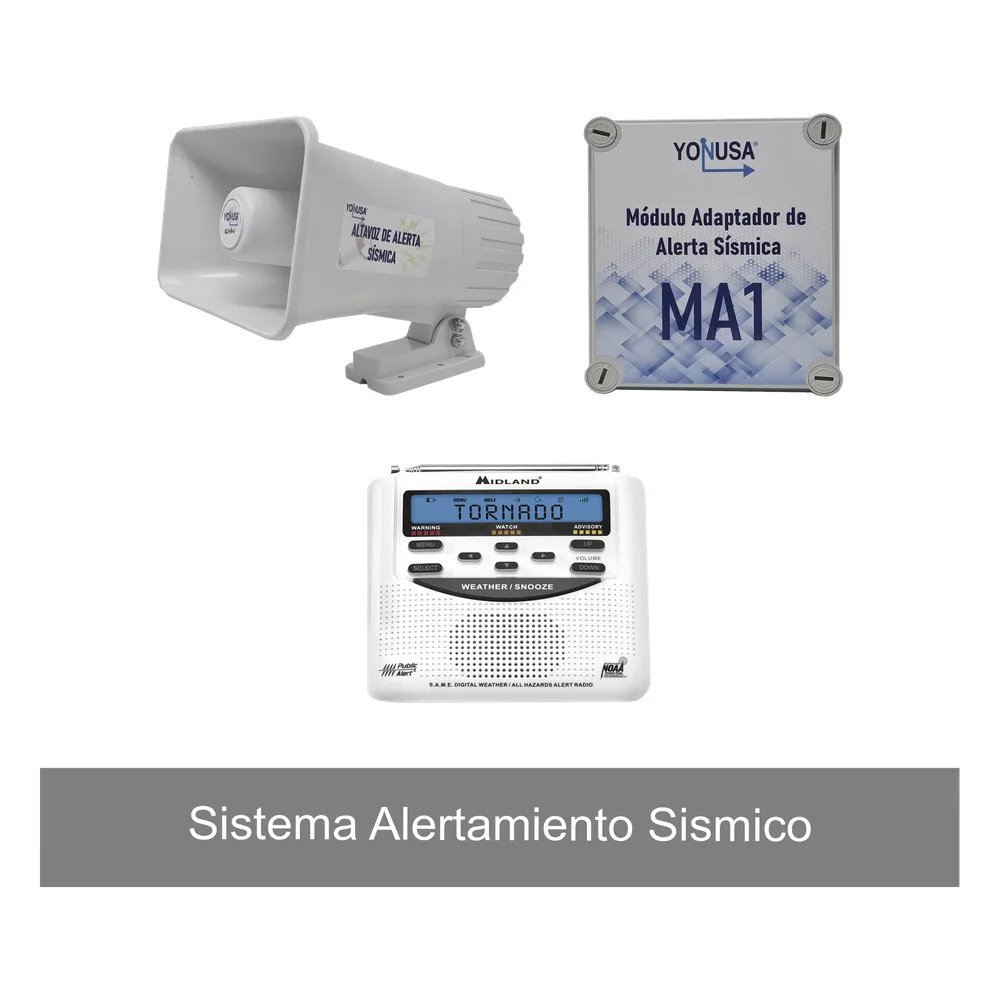 KIT de Alertamiento SISMICO con Audio Oficial SASMEX