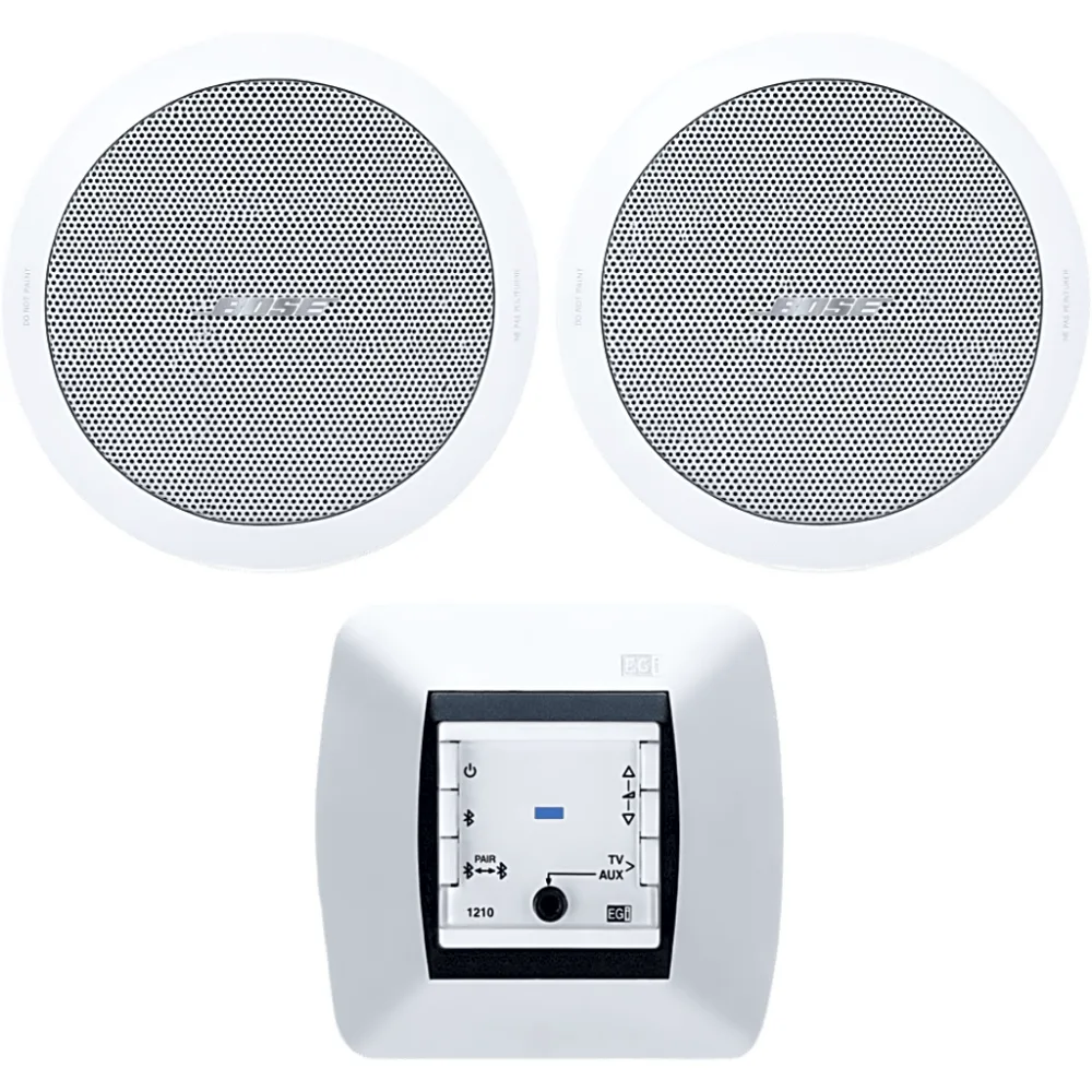 Kit de Audio Residencial | Mando Bluetooth EGI 121010H + Par de Bocinas de Techo BOSE FS2CW | 2+2W RMS | 16Ω