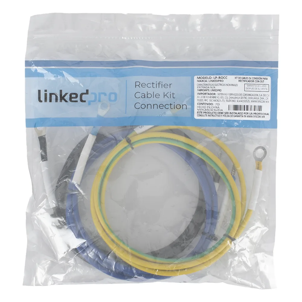 Kit de Cables de Conexión para Rectificador con OLT, 1.5 M (Compatible con rectificador LP-PSOLT-90A)