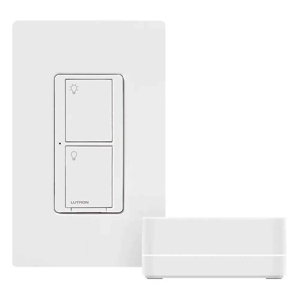 Kit de inicio Caseta Wireless con hub Smart Bridge, interruptor on/off inteligente de 5 A con neutro y placa Claro, control por app y asistentes de voz – vista 2