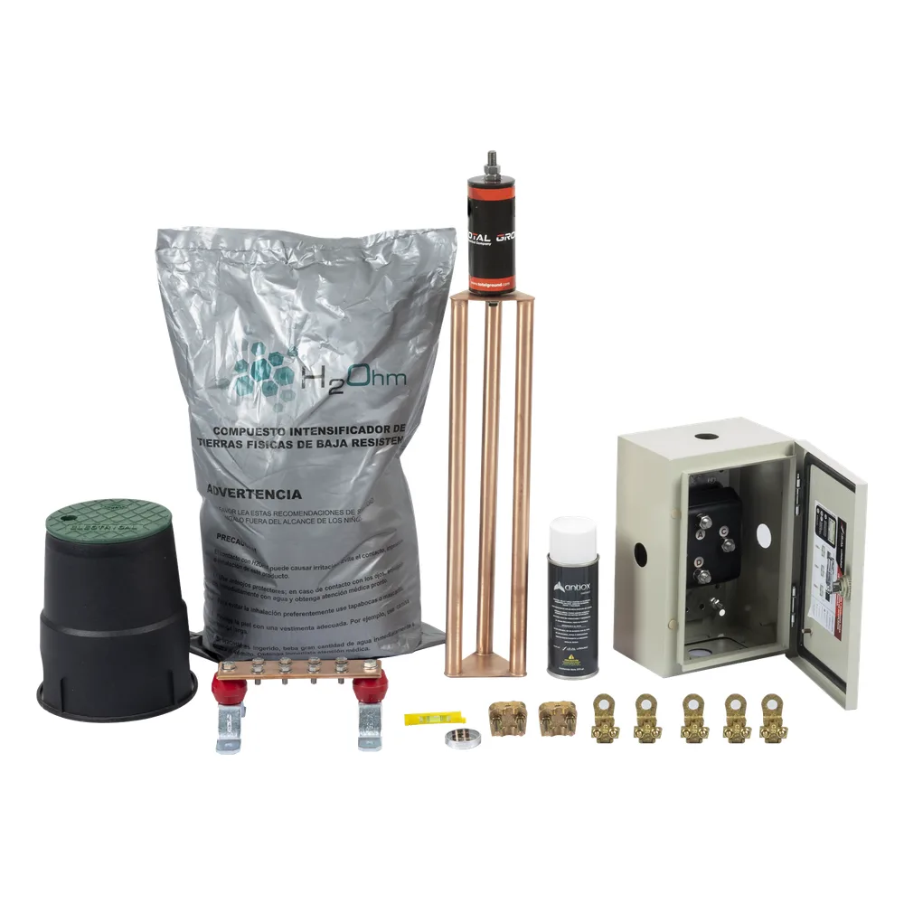 Kit de Tierra Física modelo TG100K con Electrodo Magnetoactivo 67 x 17 cm, capacidad Max: 100 AMP