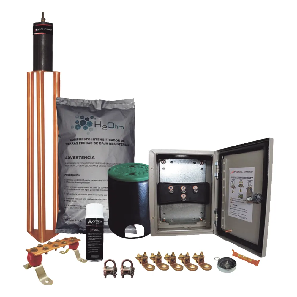 Kit de tierra Física Modelo TG45K con Electrodo Magnetoactivo 50 x 11.5 cm, Capacidad Max: 45 AMP – vista 2