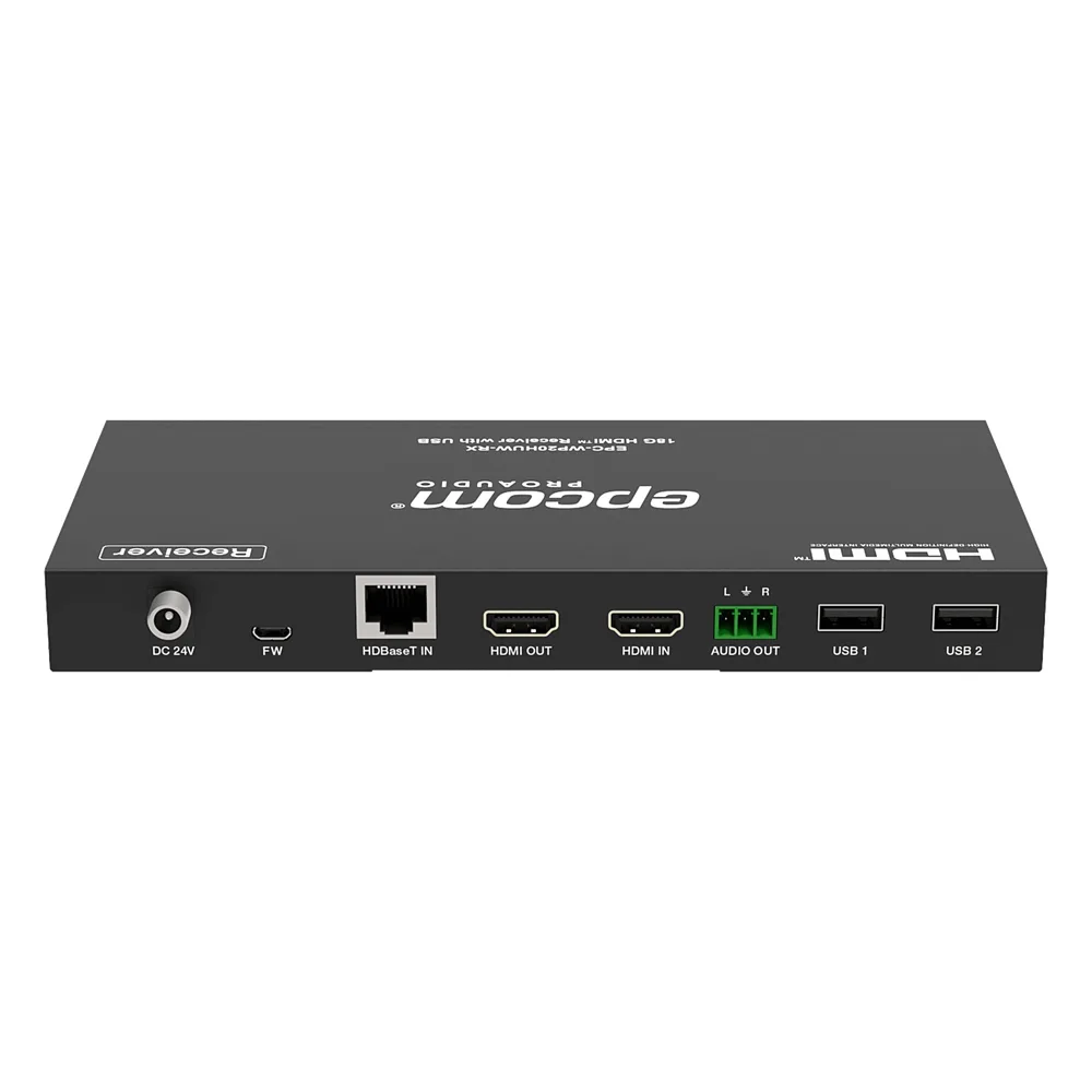 Kit Extensor HDBaseT | 4K@60Hz | 100m Cat6/6a/7 | Placa de Pared USB-C/HDMI | KVM y PoE – vista 6