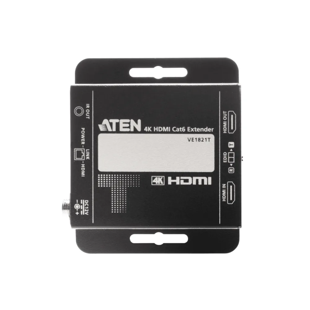 Kit Extensor HDMI | 4K sobre Cat 6 | 4096x2160 @ 30 Hz | Hasta 40 metros Cat 6 | Tecnología PoC | EDID Switch y Copia | Control IR Remoto | Audio Lossless 7.1CH | Metal | Plug and Play – vista 3
