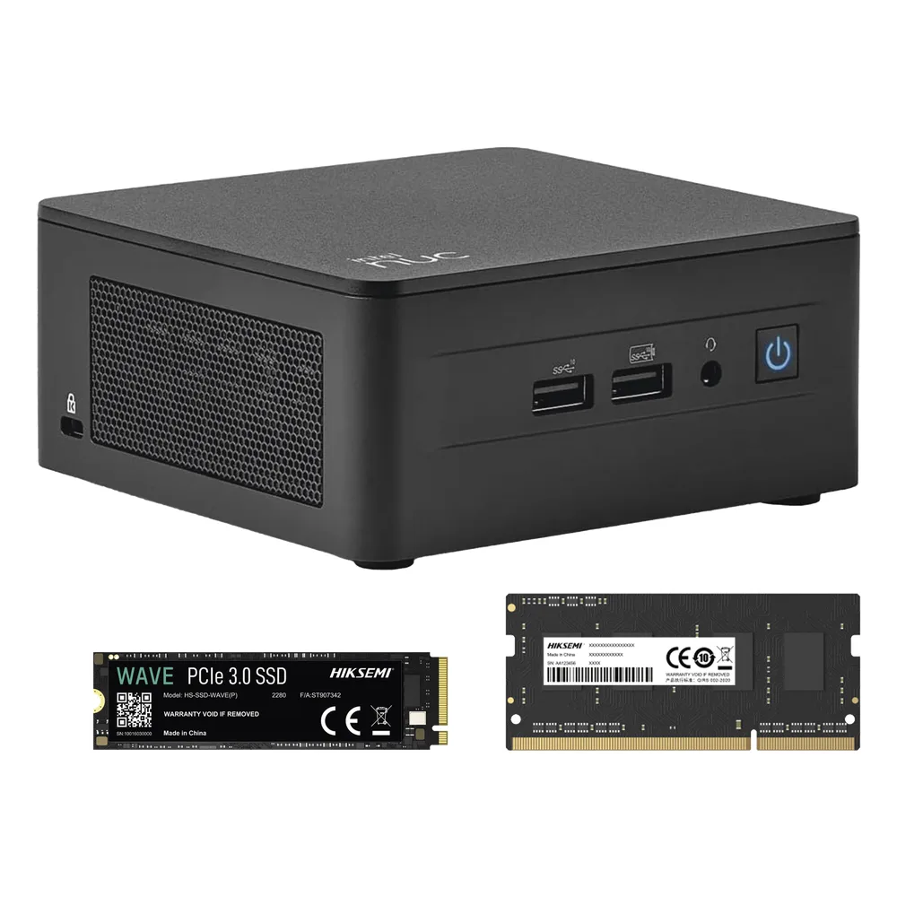 Kit / Mini PC NUC Barebone / Intel Core I3 /bluetooth / Incluye memoria 8GB / Incluye 256 SSD / No incluye sistema operativo