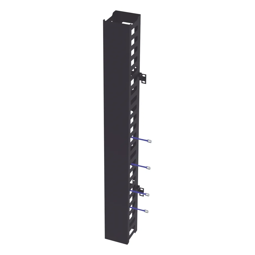 Kit Organizador Vertical de Cable Sencillo para Rack Abierto de 24 Unidades para EIQR3224 y EIRL5524DR.