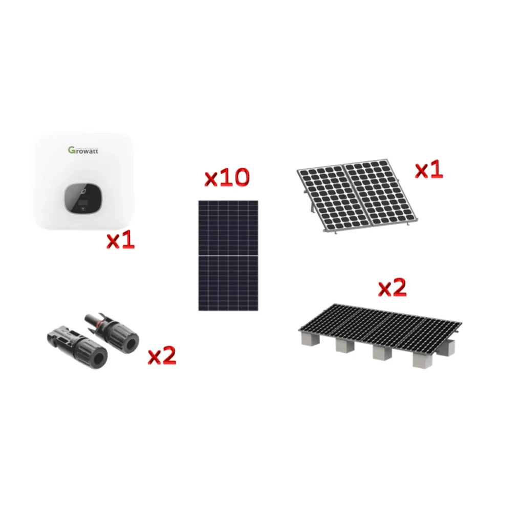 Kit Solar Interconexion / 6 kW 220Vca / Inversor GROWATT / Montaje Incluido