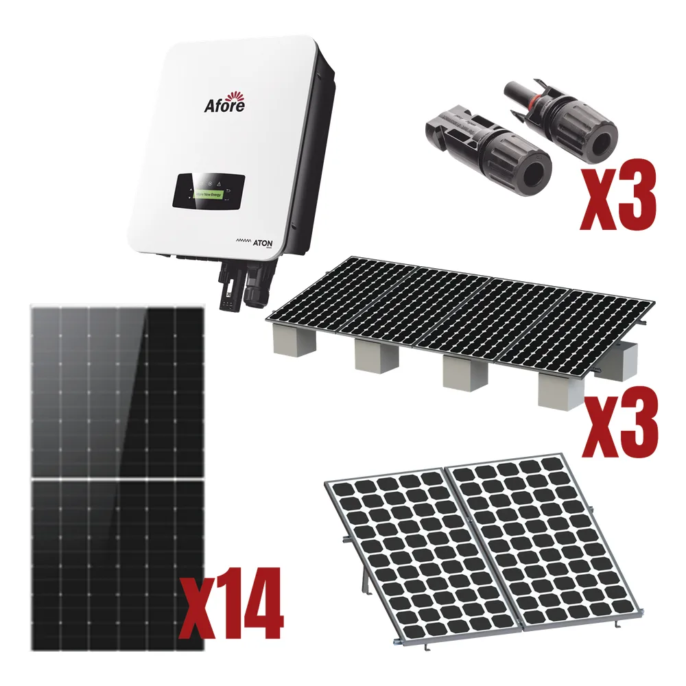 Kit Solar Interconexion / 8kW 220Vca / Inversor AFORE / Montaje Incluido
