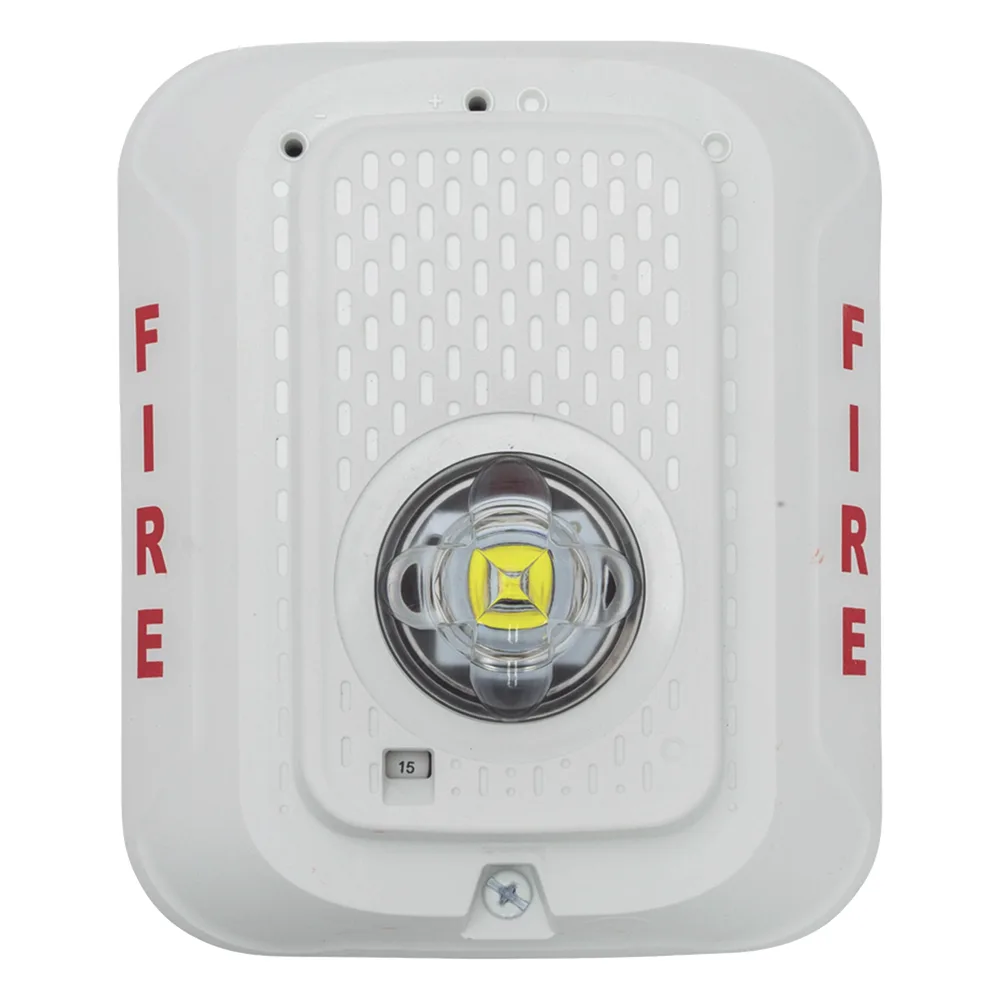 Lámpara estroboscópica LED para pared, sin bocina, candela seleccionable, color blanco, compatible con SpectrAlert