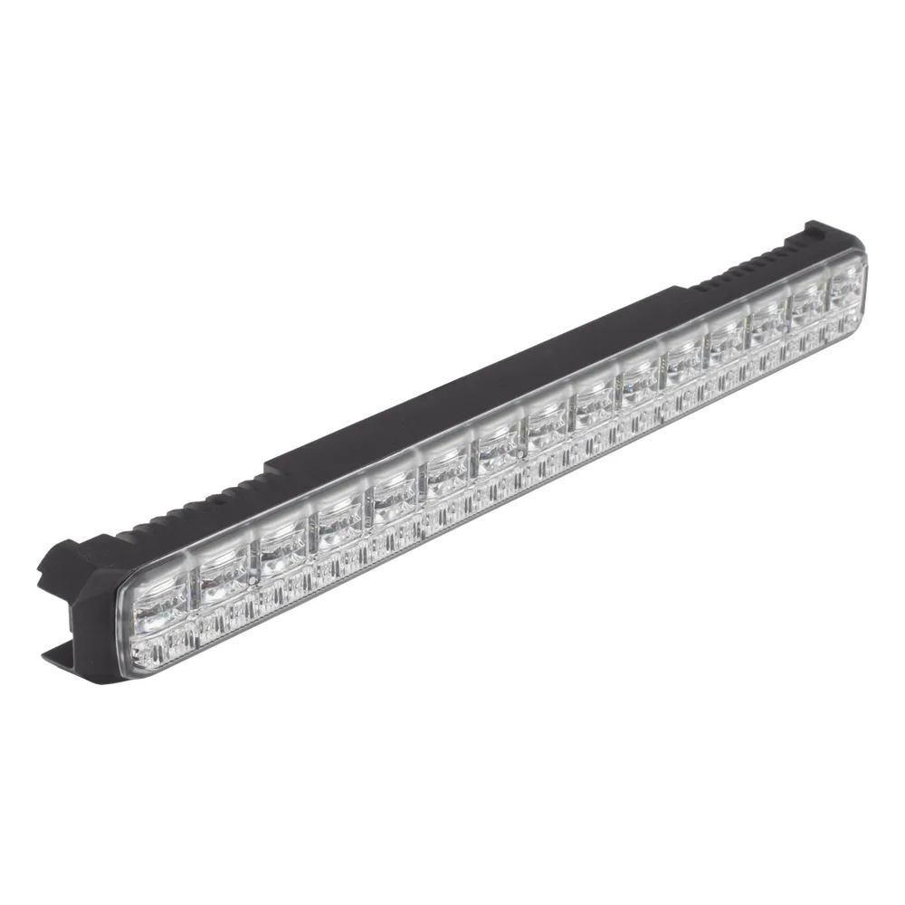 Luz Auxiliar de 45 LED, Top Rojo, Tricolor Rojo/Azul/Blanco, 11.42", Lente Transparente, SAE – vista 4