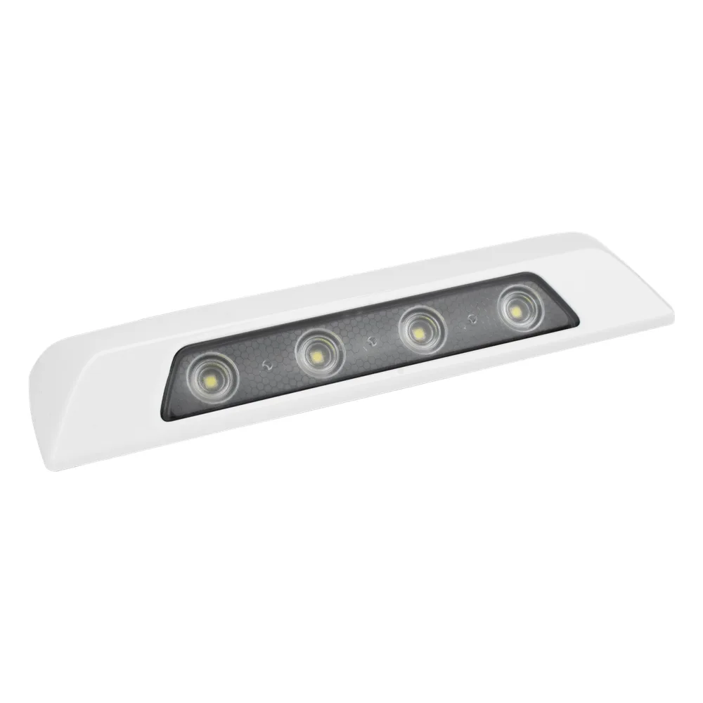 Luz Auxiliar de Escena de 4 LED, Blanco, Lente Transparente, Bisel Blanco – vista 3