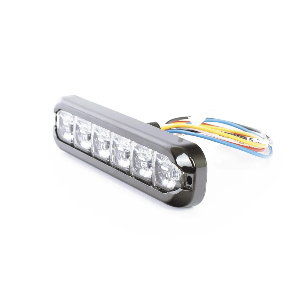 Luz Auxiliar Flexible de 12 LED, Ambar/Blanco, Lente Transparente – vista 3