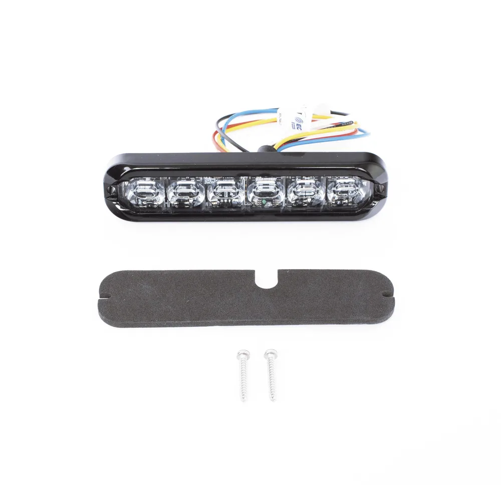 Luz Auxiliar Flexible de 12 LED, Ambar/Blanco, Lente Transparente – vista 4