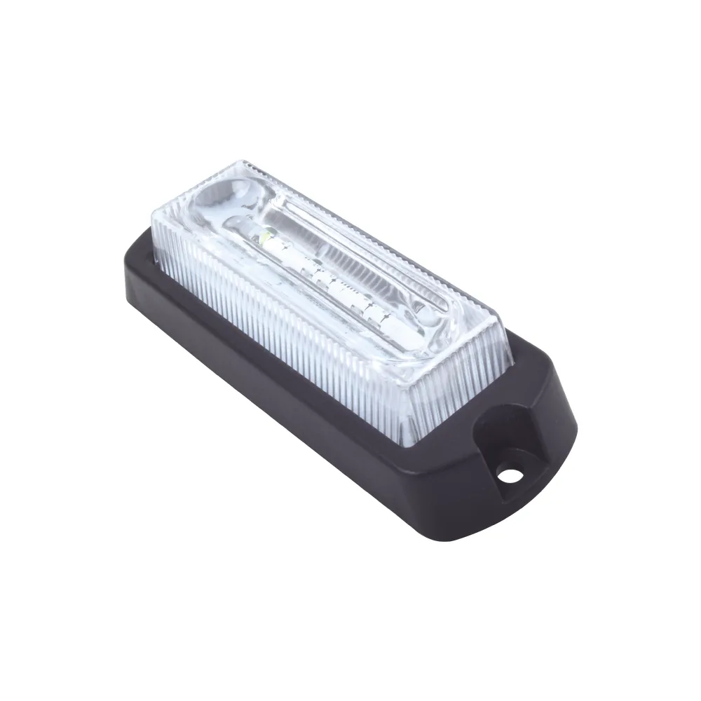 Luz Auxiliar Ultra Brillante de 8 LED's en color Rojo/Azul con mica transparente