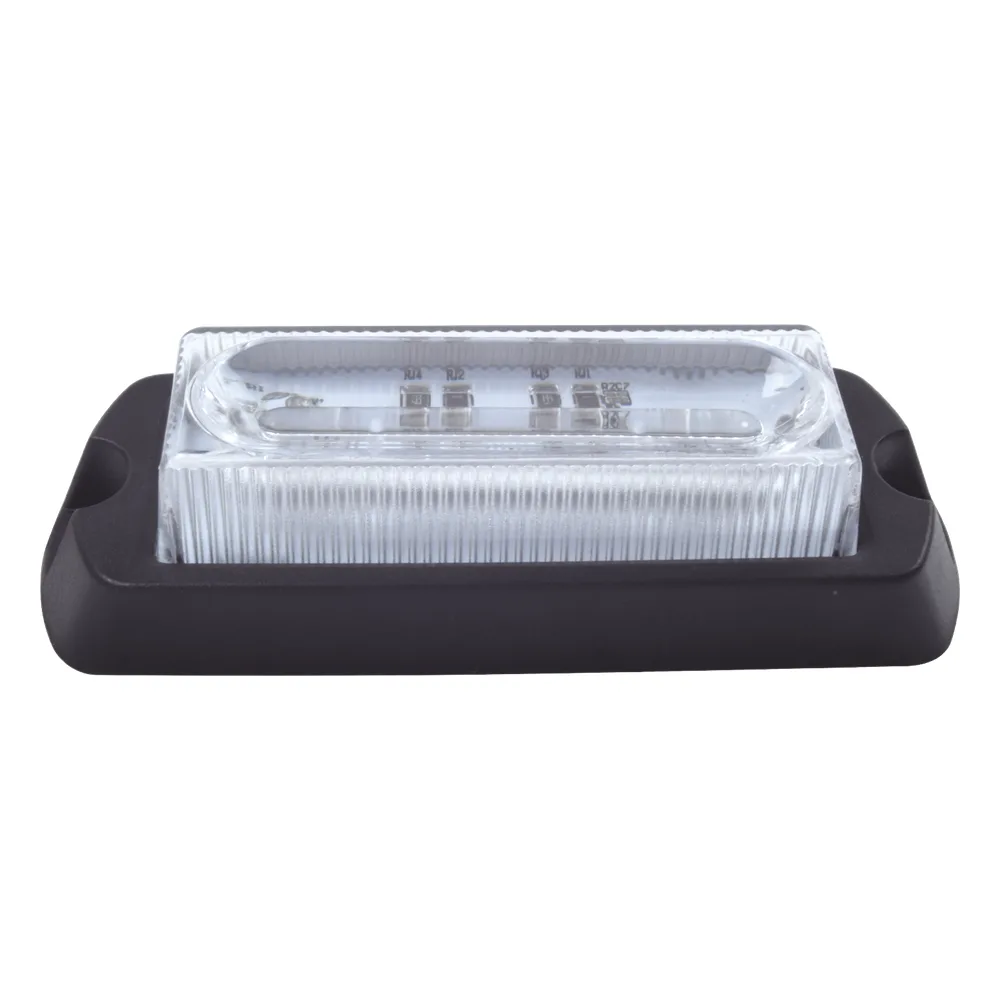 Luz Auxiliar Ultra Brillante de 8 LED's en color Rojo/Claro con mica transparente