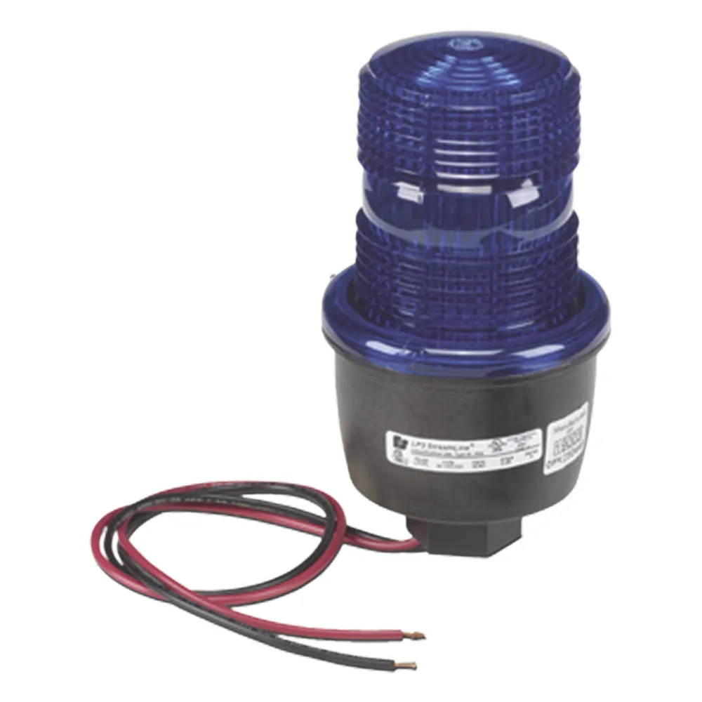 Luz de advertencia LED serie Streamline, 120 Vca, color Azul