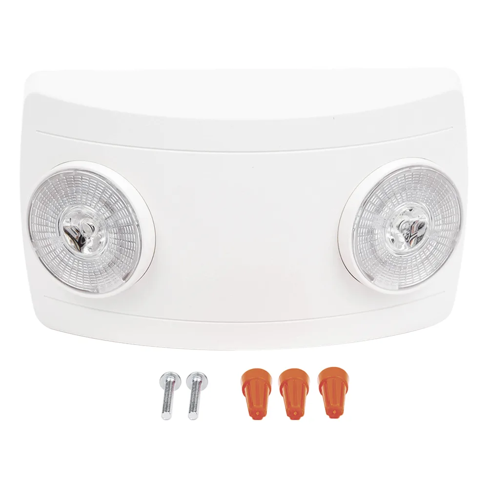 Luz de Emergencia LED / Doble LED 1W 150 lúmenes / Batería Ni-Cd 3.6V 900mAh / 90 min Autonomía / Voltaje Universal 127-240 VAC / UL 5VA / Blanco – vista 5