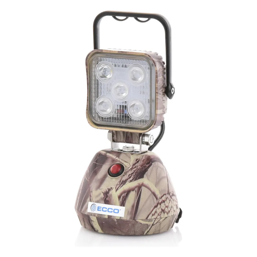 Luz de Trabajo Recargable de 5 LED, 650 Lumenes, Color Beige Camuflaje, Base Magnetica – vista 5