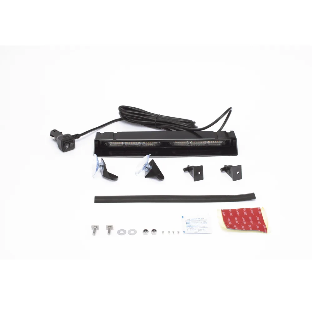 Luz de Visera, 12-24 Vcc con enchufe vehicular, doble cabezal, dual color, ámbar/blanco – vista 4