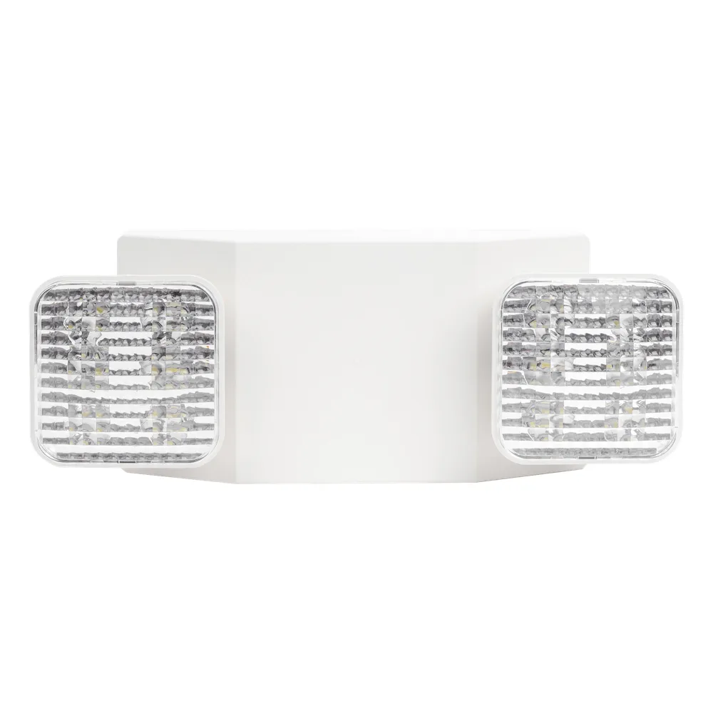 Luz LED de Emergencia / Doble LED 1W / 150 Lúmenes / Voltaje Universal 127-277 VAC / Batería Ni-Cd 3.6V 900mAh / UL 5VA / 90 min Autonomía