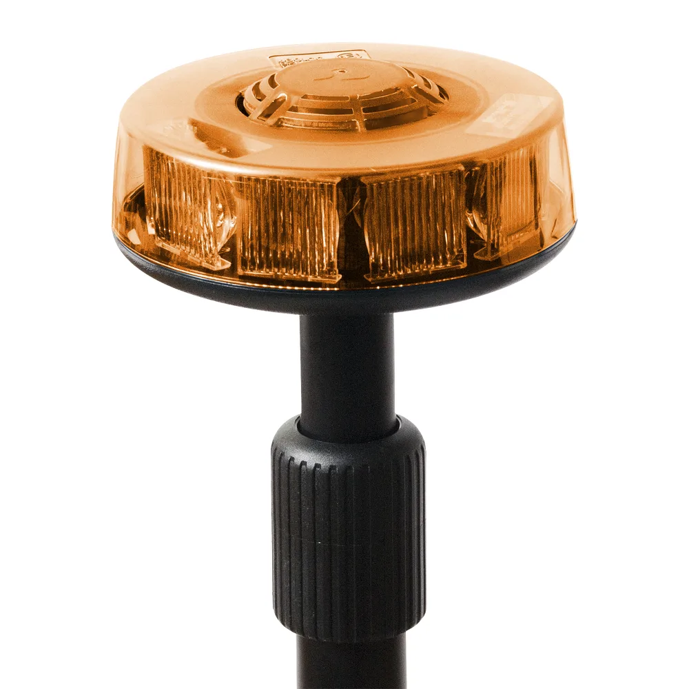Luz telescópica trasera ámbar con mástil de 3 secciones, 15 LEDs en tecnología SOLARIS