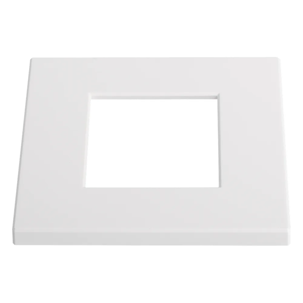 Marco Embellecedor Individual / 91 x 85 x 7 mm / Apertura 44 x 44 mm / Compatible con 10+ Módulos Helpnex / IP / PoE – vista 2