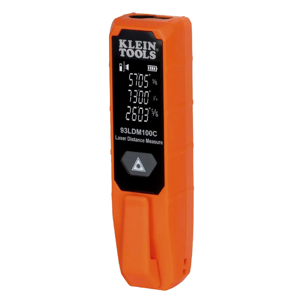 Medidor Compacto Láser de Distancias. Rango: 5.1 cm a 30.5 m / Opción cm o pulg. o Combinado / Clip para Bolsillo.