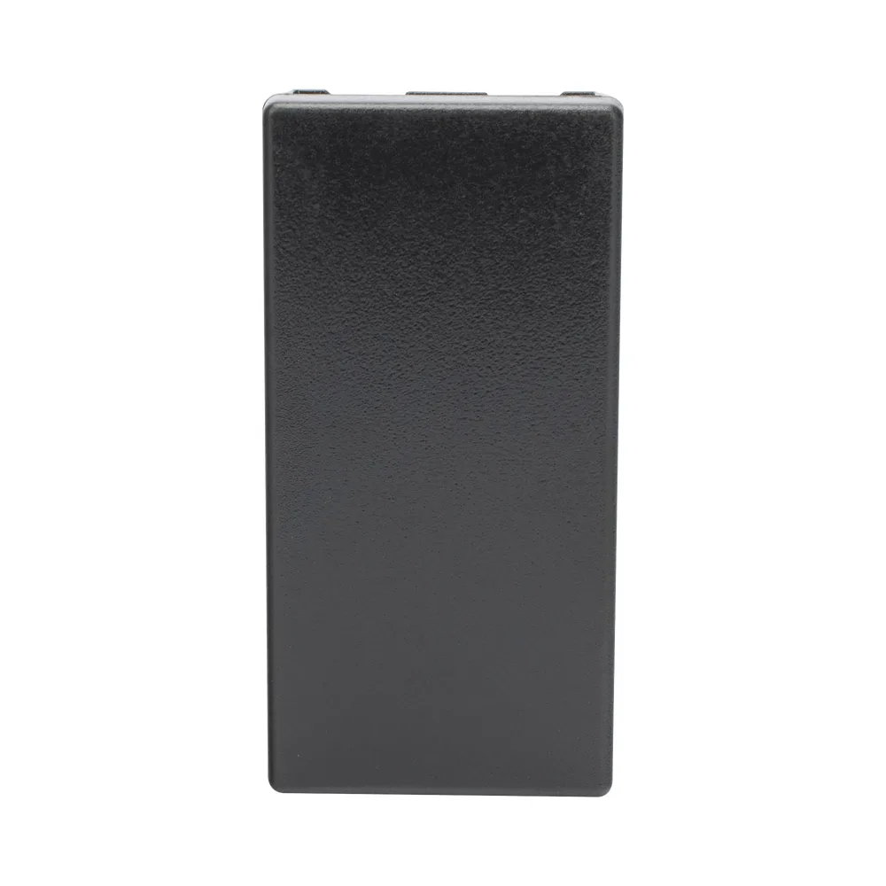 Medio Módulo de Placa Ciega Color Negro / (K105/14)