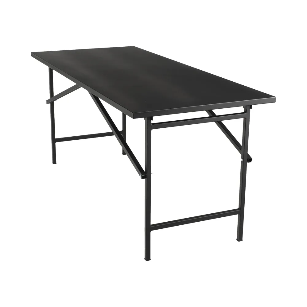 MESA D/TRABAJO 250KG PLEGABLE MET. 130X80X92CM COLOR NEGRO – vista 5