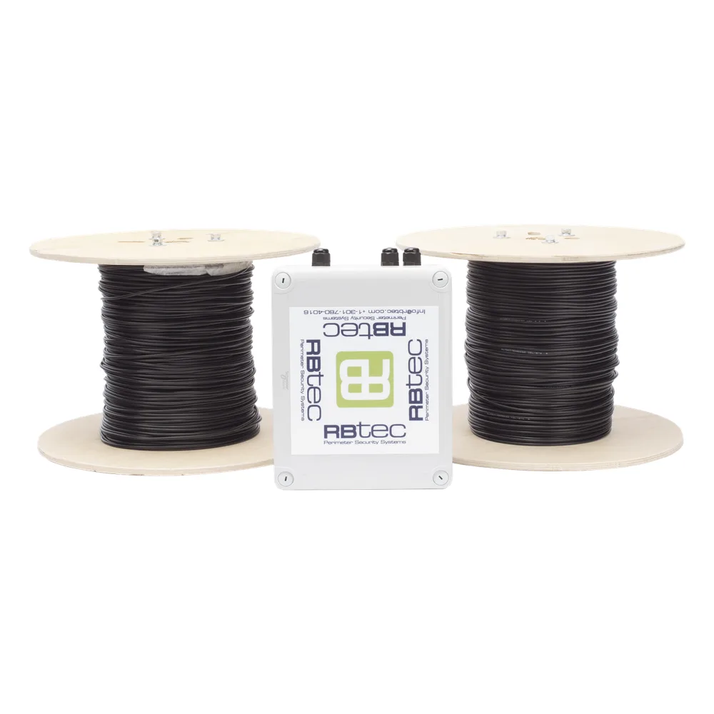 MICALERT Cable Sensor para Paredes, Rejas Rigidas o barandales / 2 zonas de 305 metros / 610 Metros de Protección Total/Tarjeta LPU400/Calibración via software