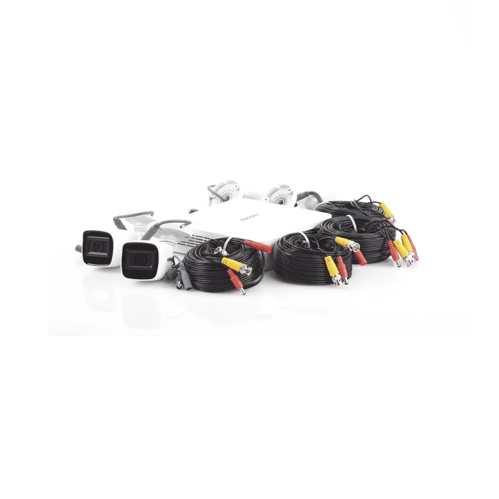 (MICRÓFONO Integrado) Kit TurboHD 1080p Lite / DVR 4 canales / Audio por Coaxitron / 4 Cámaras Bala de Metal con Micrófono Integrado – vista 5