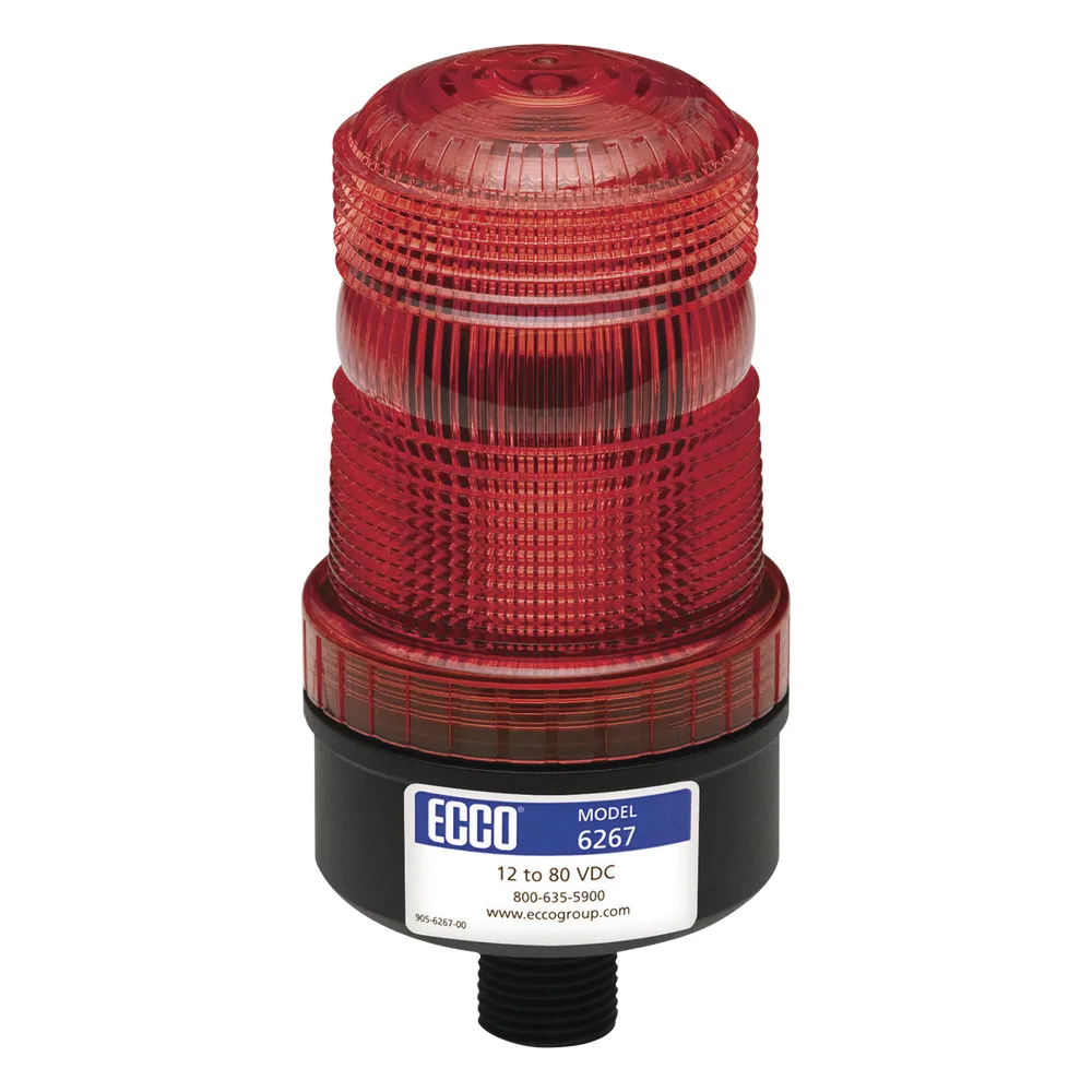 Mini baliza de LED color rojo montaje permanente SAE Clase III