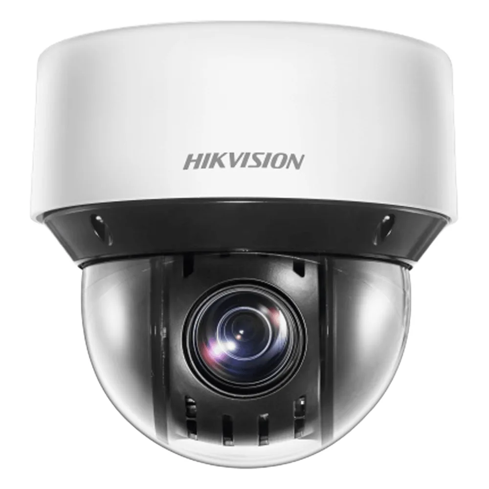Mini Domo IP PTZ 4 Megapixel / 25X Zoom / 50 mts Luz Infrarroja Inteligente (Visión Nocturna) / Autoseguimiento / WDR 120 dB / PoE+ / IP66 / Ultra Baja Iluminación / MicroSD